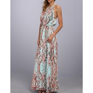 Jessica Simpson Floral Halter Maxi Dress - Multicolor NWOT Size M